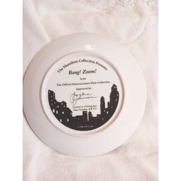 JACKIE GLEASON Hamilton Collection Bang! Zoom Hamilton Plate 24714 Collector - Picture 10 of 12